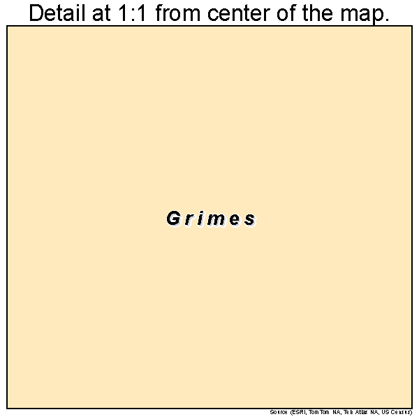 Grimes, Alabama road map detail