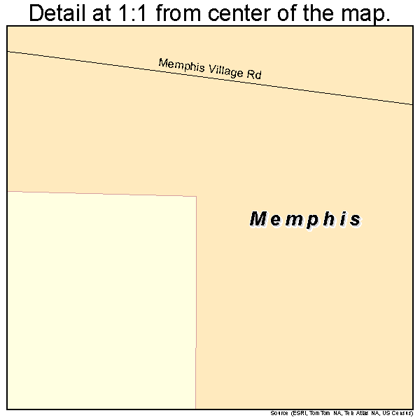 Memphis, Alabama road map detail