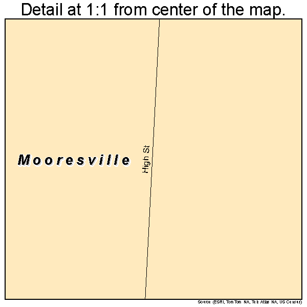 Mooresville, Alabama road map detail