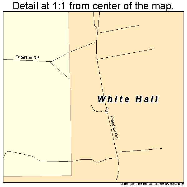 White Hall, Alabama road map detail