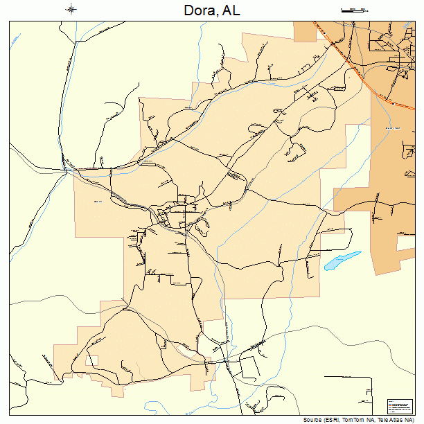 Dora, AL street map