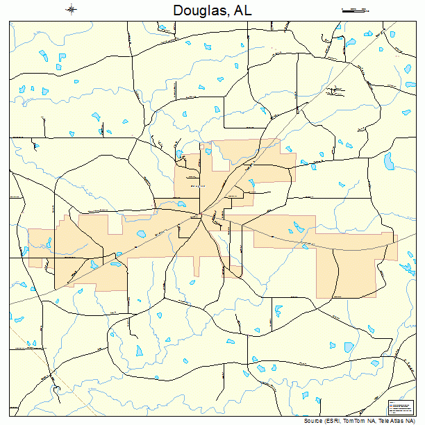 Douglas, AL street map