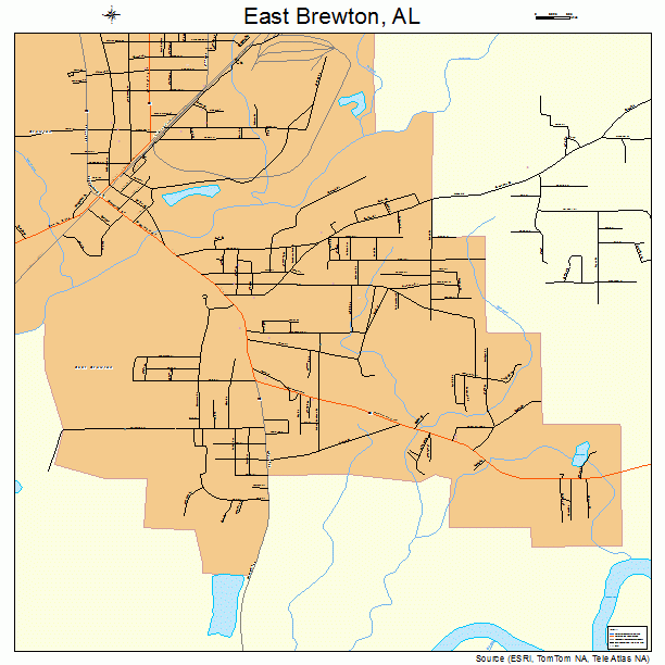 East Brewton, AL street map