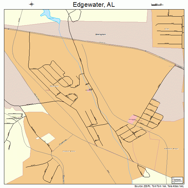 Edgewater, AL street map