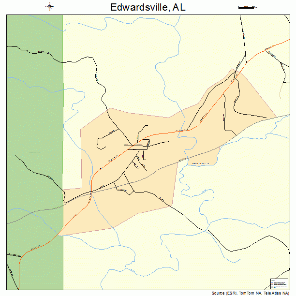 Edwardsville, AL street map