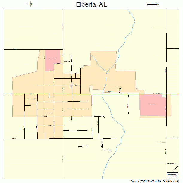 Elberta, AL street map