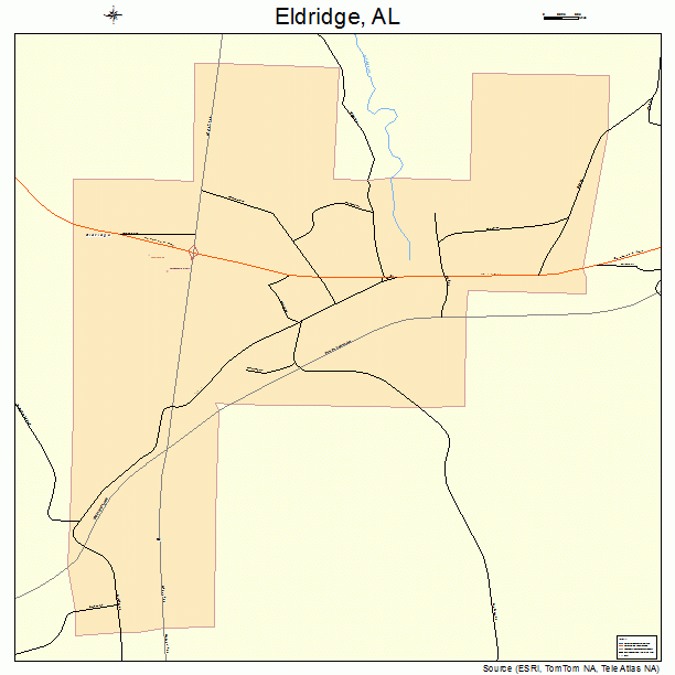 Eldridge, AL street map