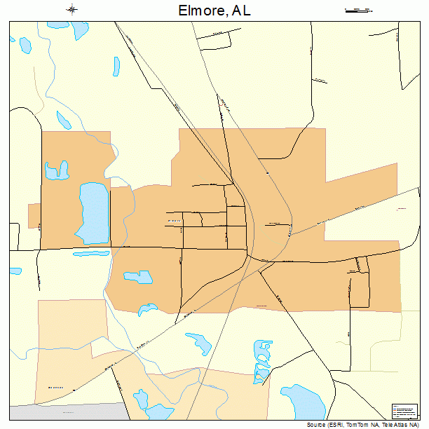 Elmore, AL street map