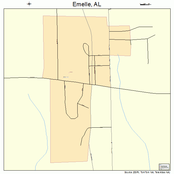 Emelle, AL street map