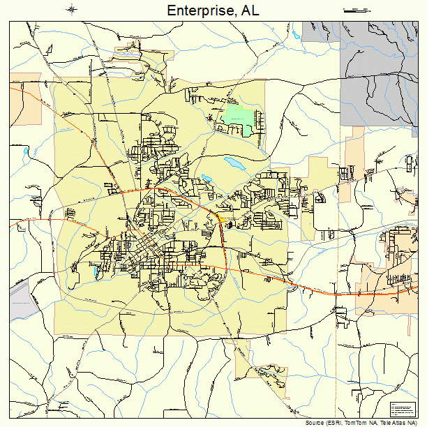 Enterprise, AL street map