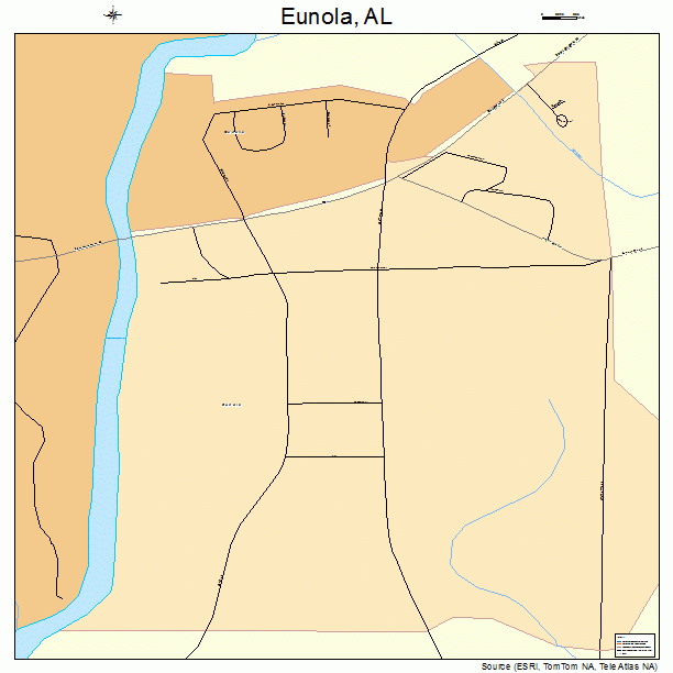Eunola, AL street map