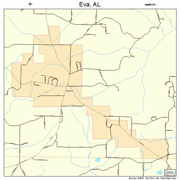 Eva, AL street map