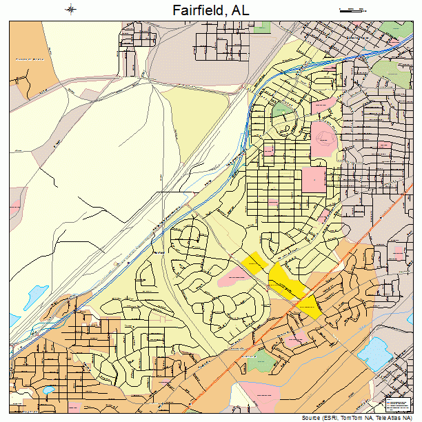 Fairfield, AL street map