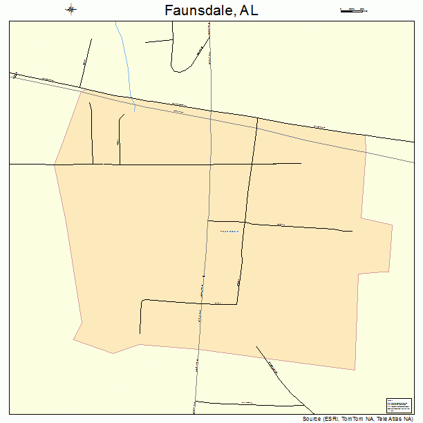 Faunsdale, AL street map