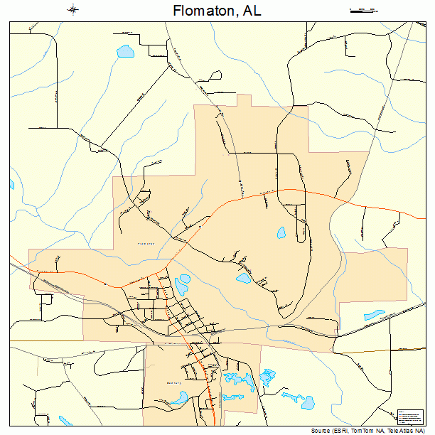 Flomaton, AL street map