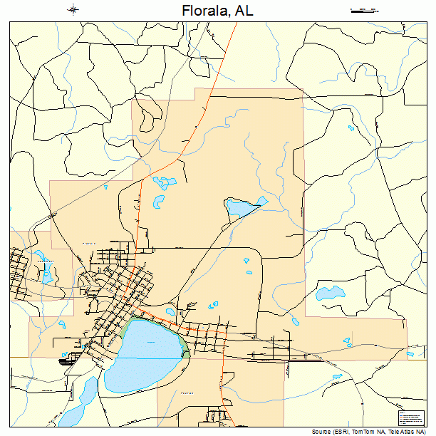 Florala, AL street map