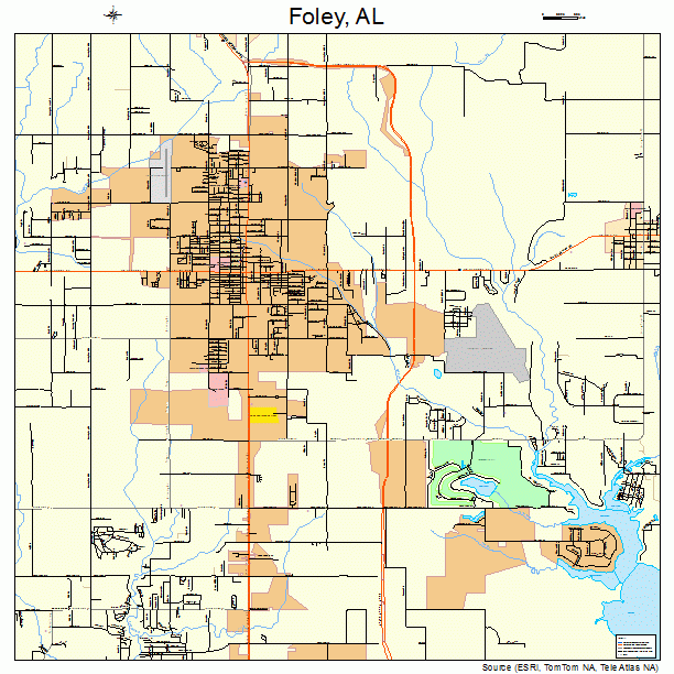 Foley, AL street map