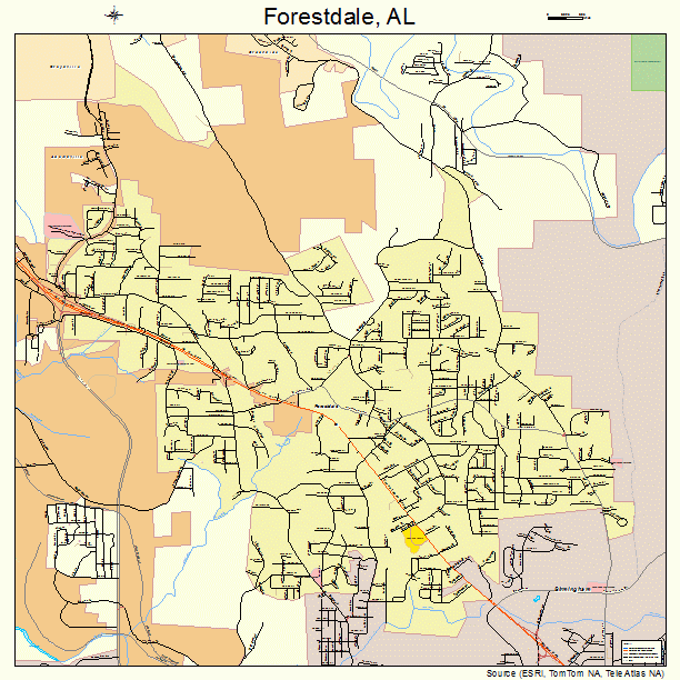 Forestdale, AL street map