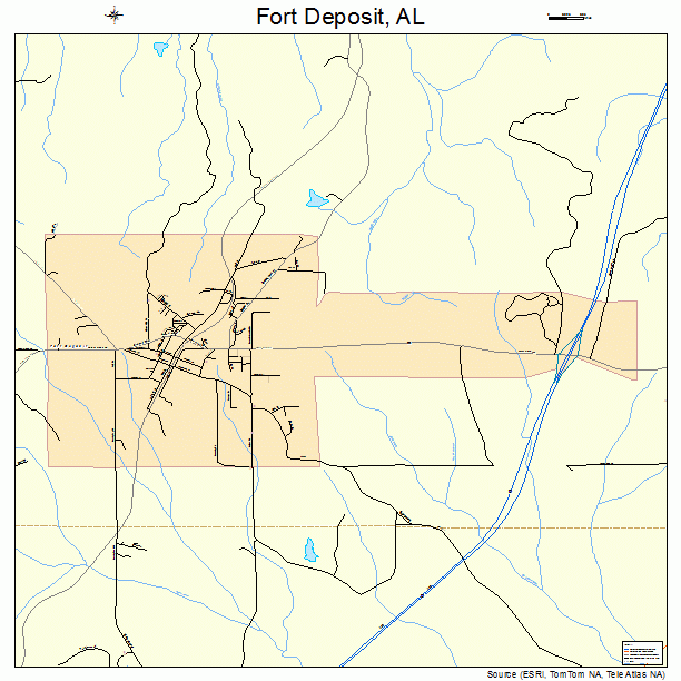 Fort Deposit, AL street map
