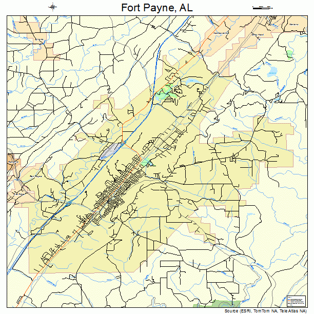 Fort Payne, AL street map