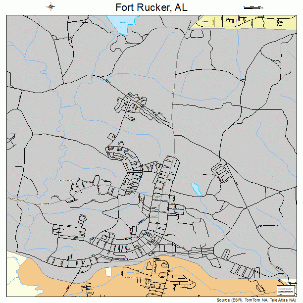 Fort Rucker, AL street map