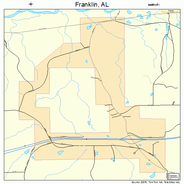 Franklin, AL street map