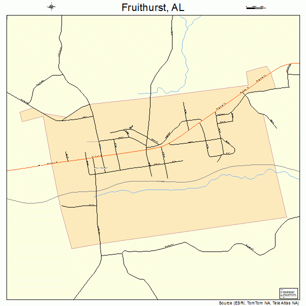 Fruithurst, AL street map
