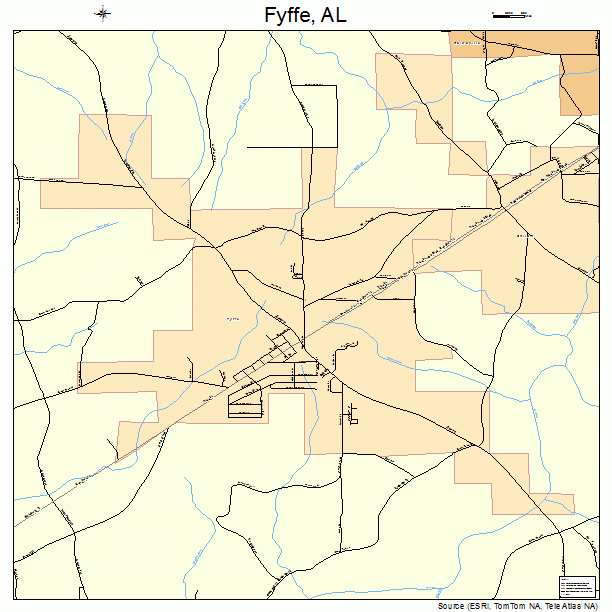 Fyffe, AL street map