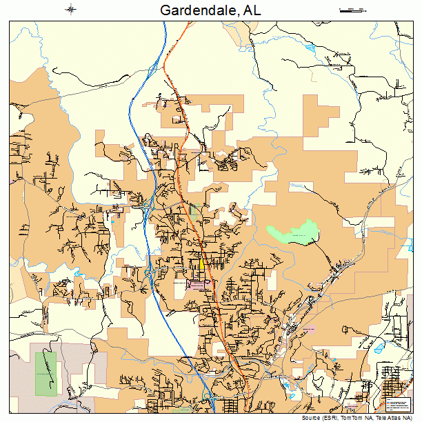 Gardendale, AL street map