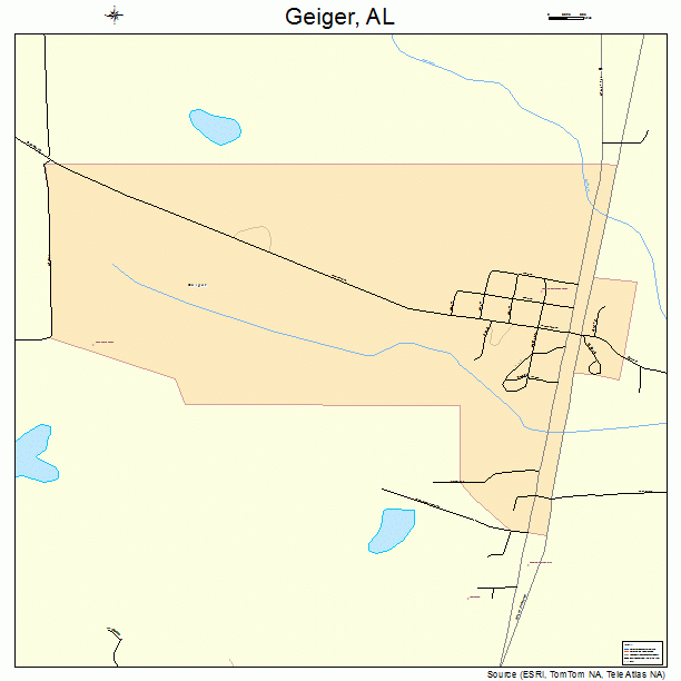 Geiger, AL street map