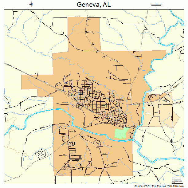 Geneva, AL street map