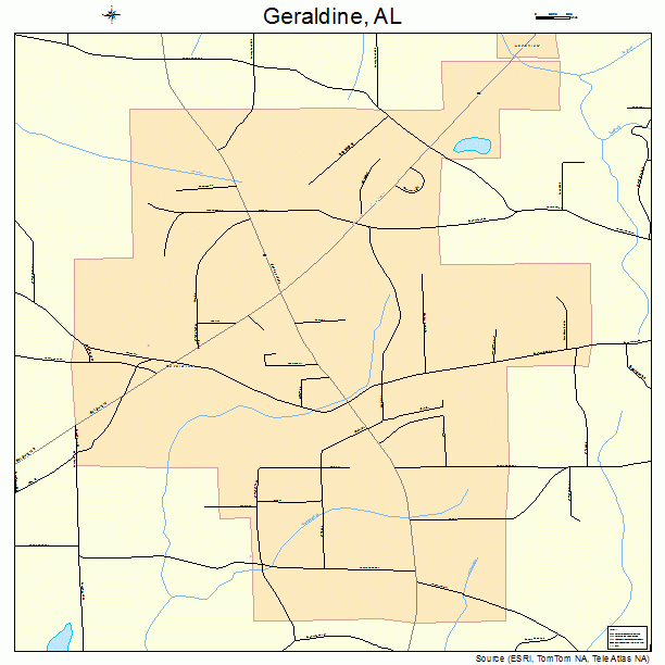 Geraldine, AL street map