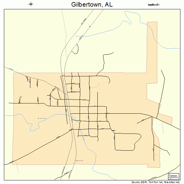 Gilbertown, AL street map