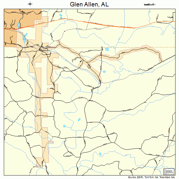 Glen Allen, AL street map