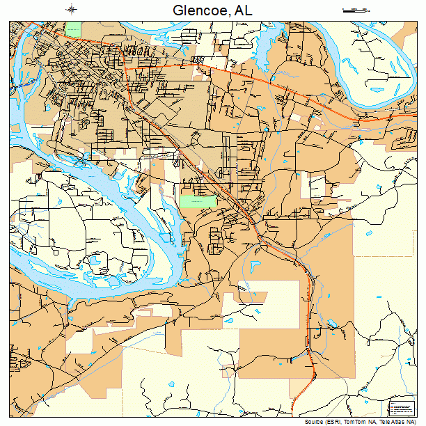 Glencoe, AL street map