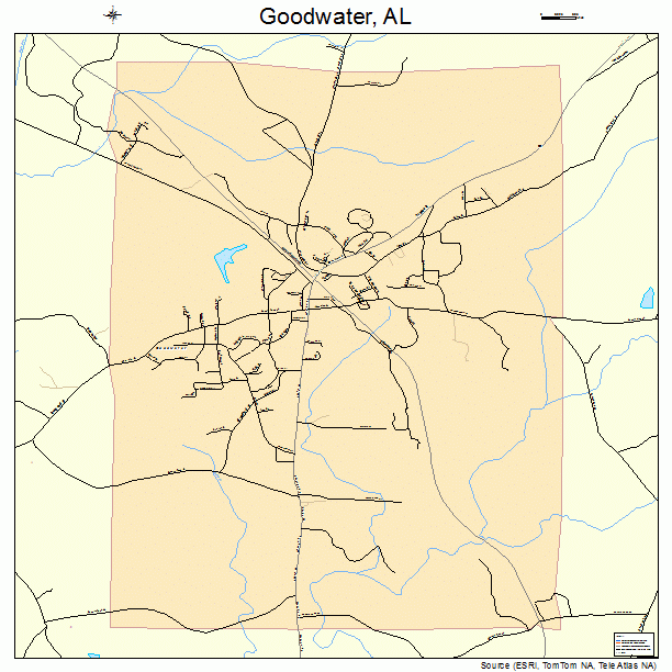 Goodwater, AL street map