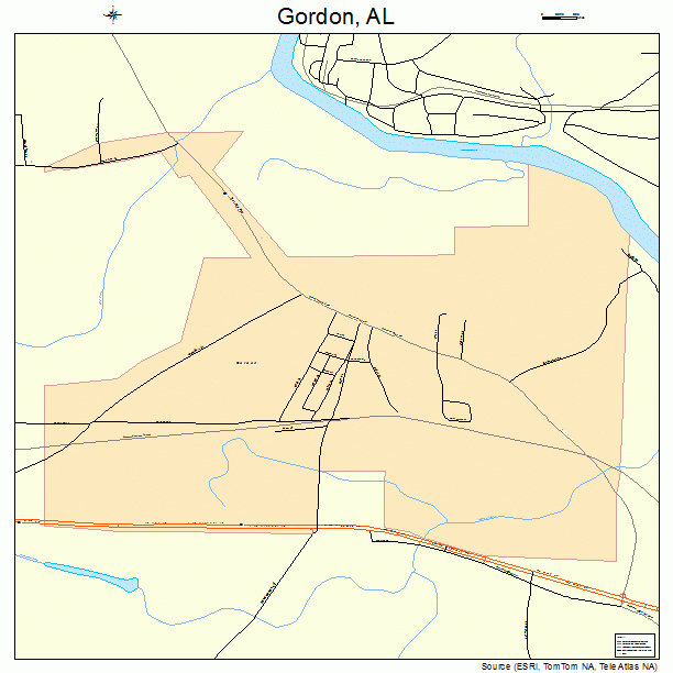 Gordon, AL street map