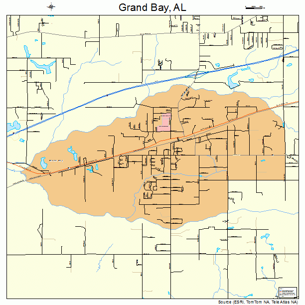 Grand Bay, AL street map