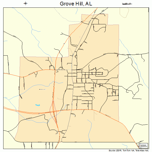 Grove Hill, AL street map