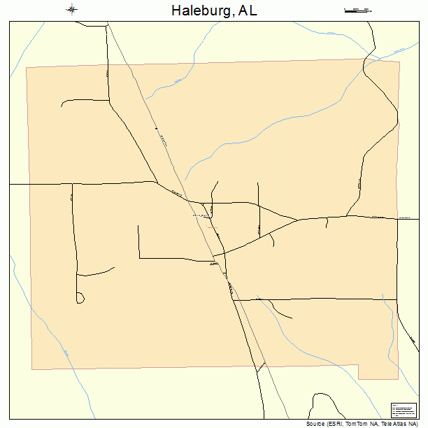 Haleburg, AL street map