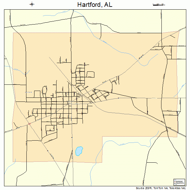 Hartford, AL street map