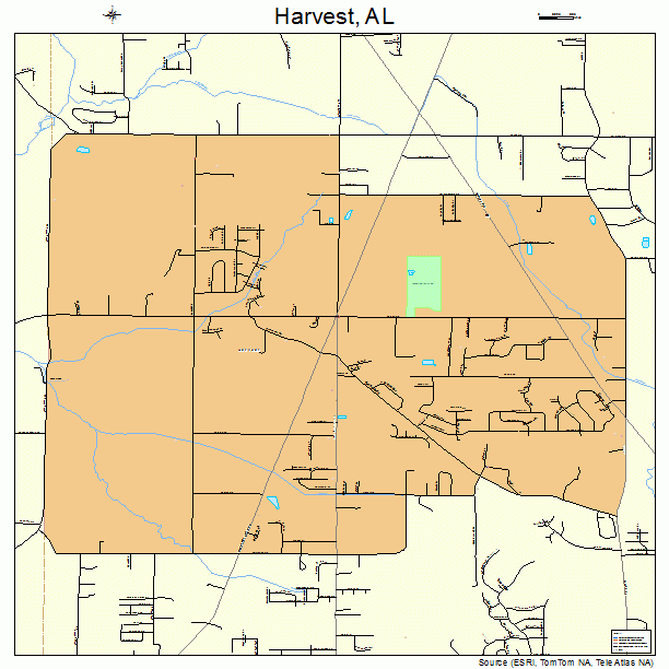 Harvest, AL street map