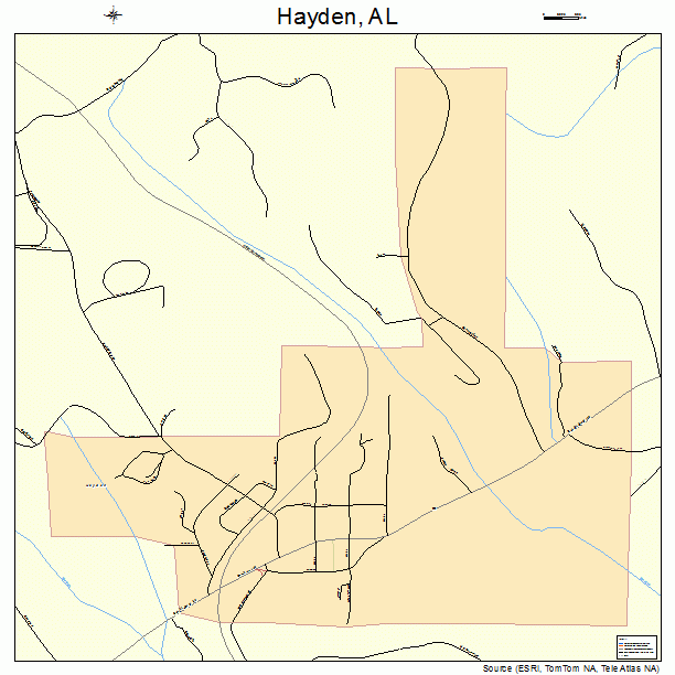 Hayden, AL street map