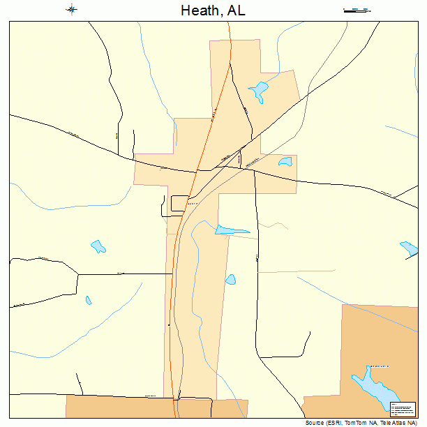 Heath, AL street map