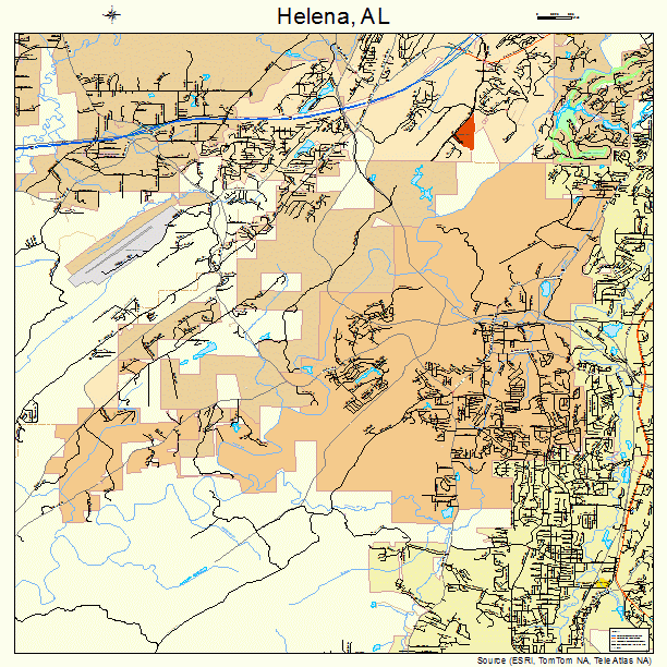 Helena, AL street map