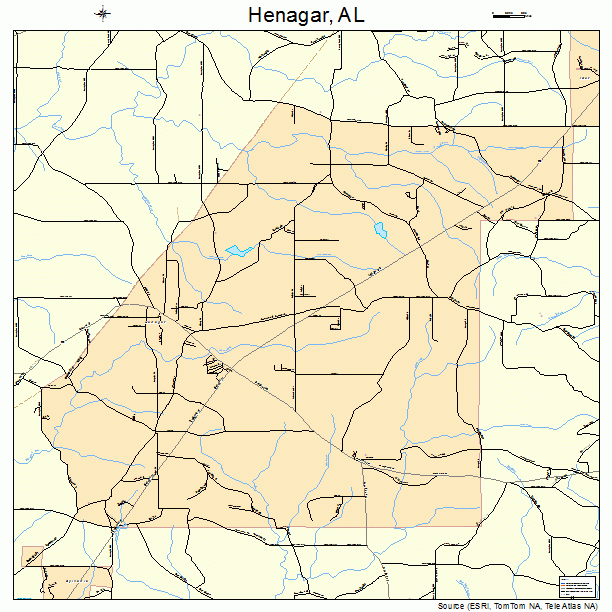 Henagar, AL street map