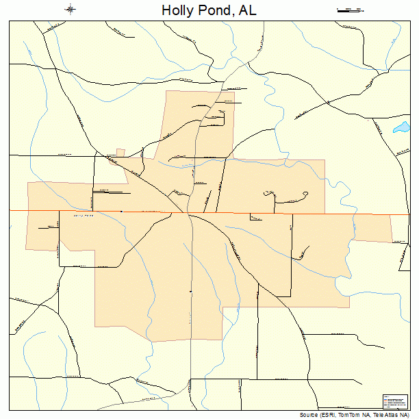 Holly Pond, AL street map
