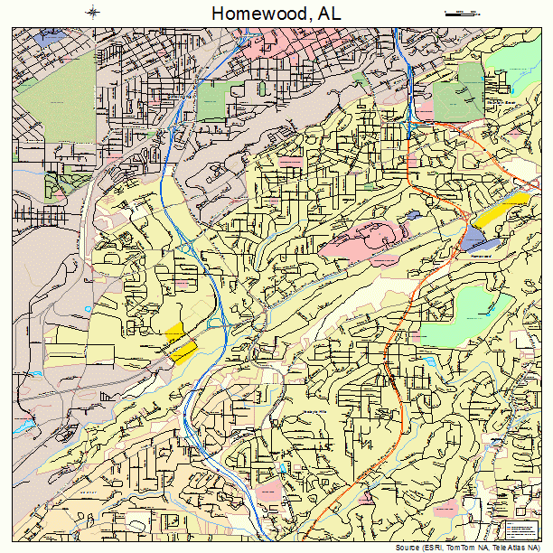 Homewood, AL street map