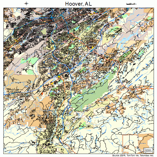 Hoover, AL street map