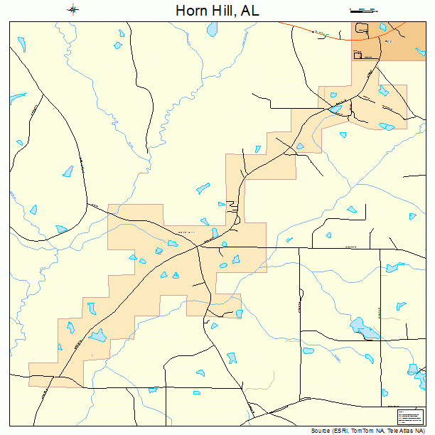 Horn Hill, AL street map